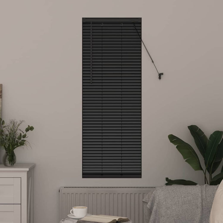 Vidaxl venetiaanse jaloezie zwart 175 x 45 cm 25 mm aluminium