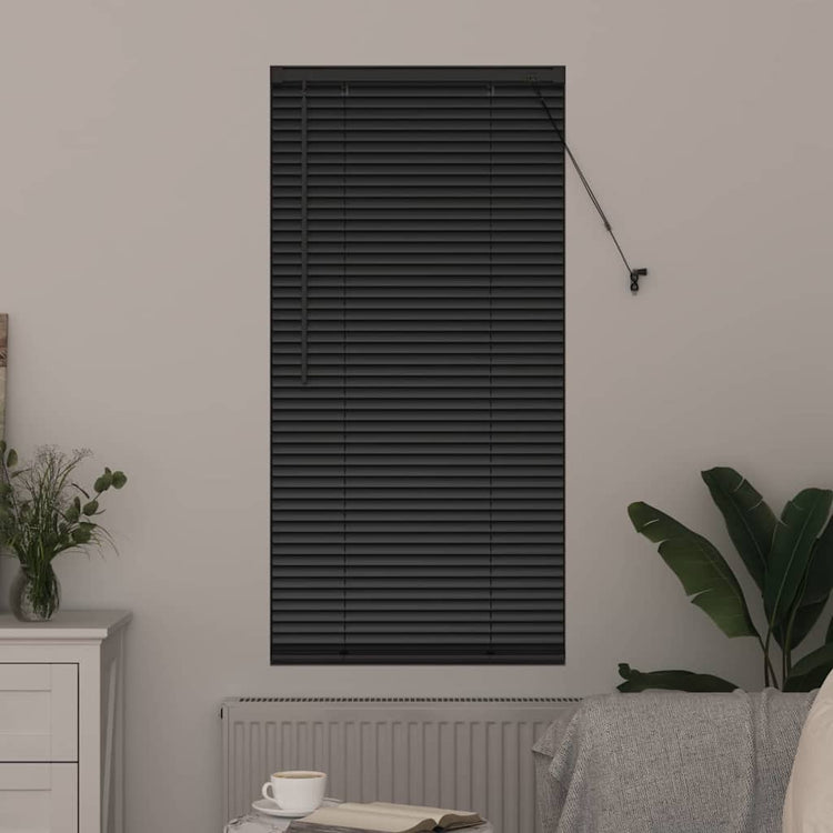Vidaxl venetiaanse jaloezie zwart 175 x 55 cm 25 mm aluminium