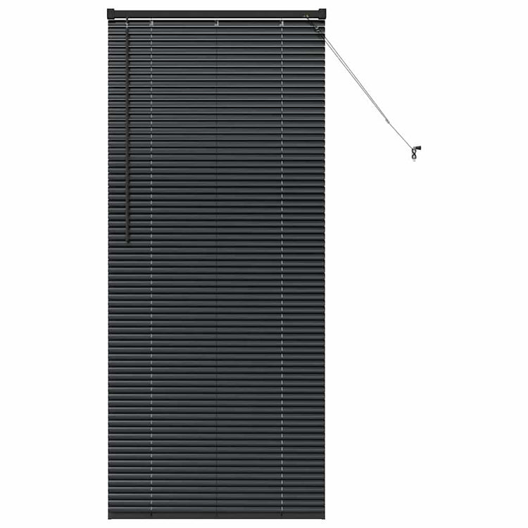Vidaxl venetiaanse jaloezie zwart 175 x 70 cm 25 mm aluminium