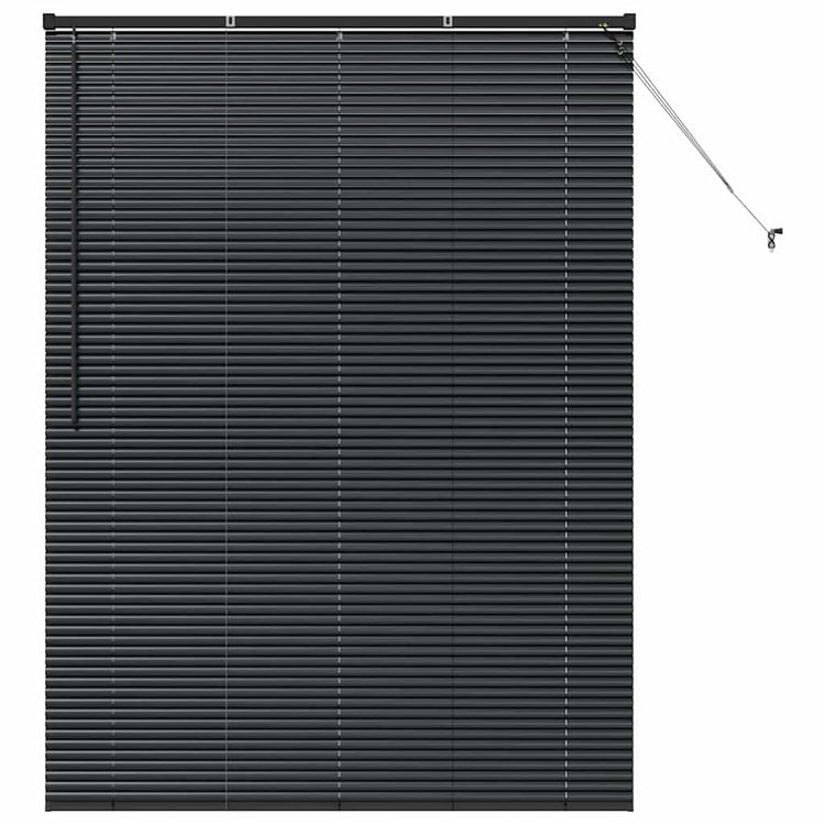 Vidaxl venetiaanse jaloezie zwart 175 x 130 cm 25 mm aluminium