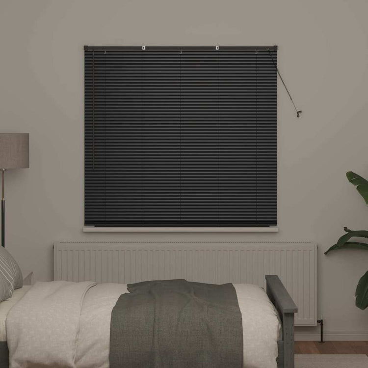 Vidaxl venetiaanse jaloezie zwart 175 x 145 cm 25 mm aluminium
