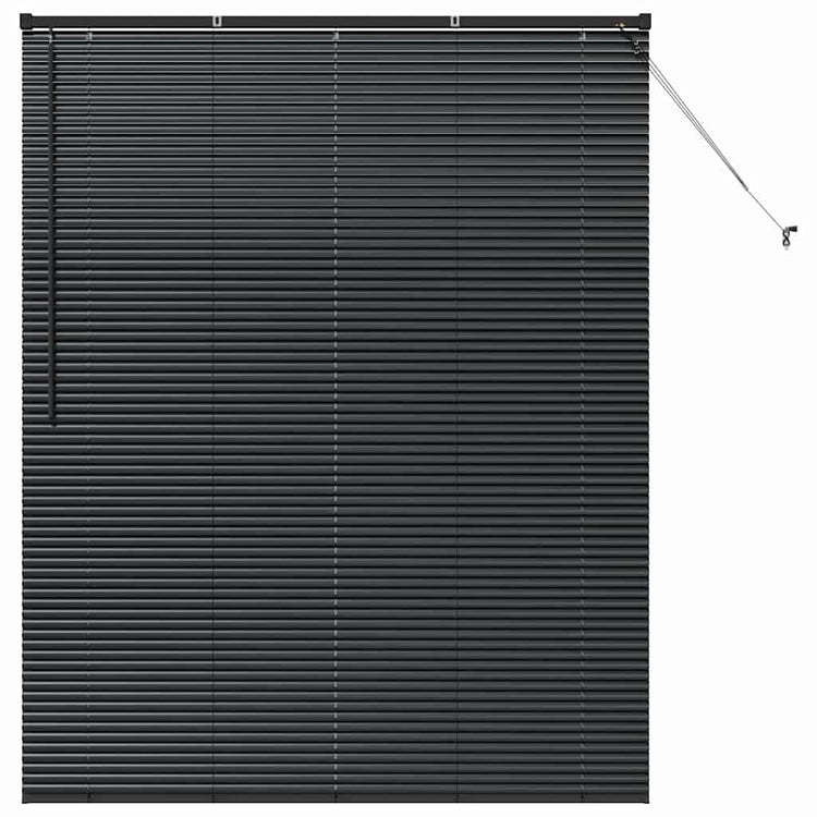 Vidaxl venetiaanse jaloezie zwart 175 x 145 cm 25 mm aluminium