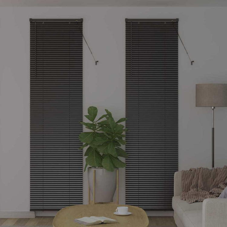 Vidaxl venetiaanse jaloezieën zwart 220 x 55 cm aluminium