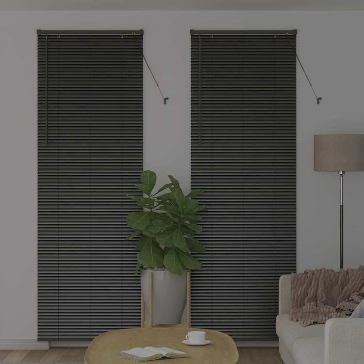 Vidaxl venetiaanse jaloezieën zwart 220 x 70 cm aluminium