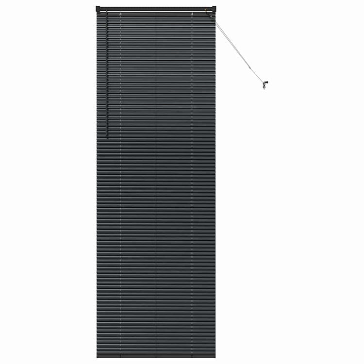 Vidaxl venetiaanse jaloezie zwart 220 x 75 cm 25 mm aluminium