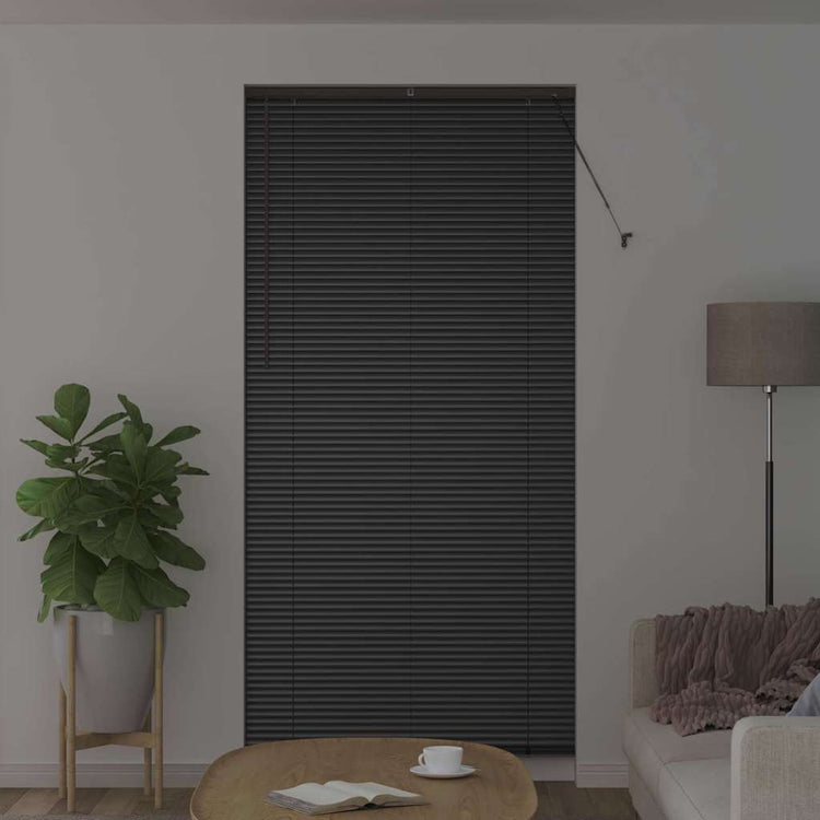 Vidaxl venetiaanse jaloezie zwart 220 x 105 cm 25 mm aluminium