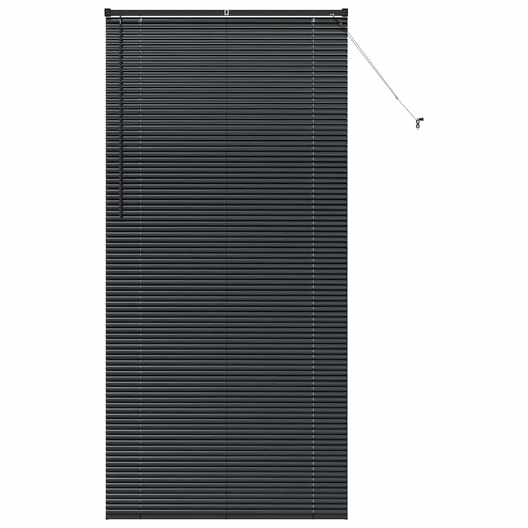 Vidaxl venetiaanse jaloezie zwart 220 x 105 cm 25 mm aluminium