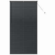 Vidaxl venetiaanse jaloezie zwart 220 x 110 cm 25 mm aluminium - afbeelding 2