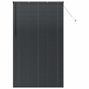 Vidaxl venetiaanse jaloezie zwart 220 x 135 cm 25 mm aluminium - afbeelding 2