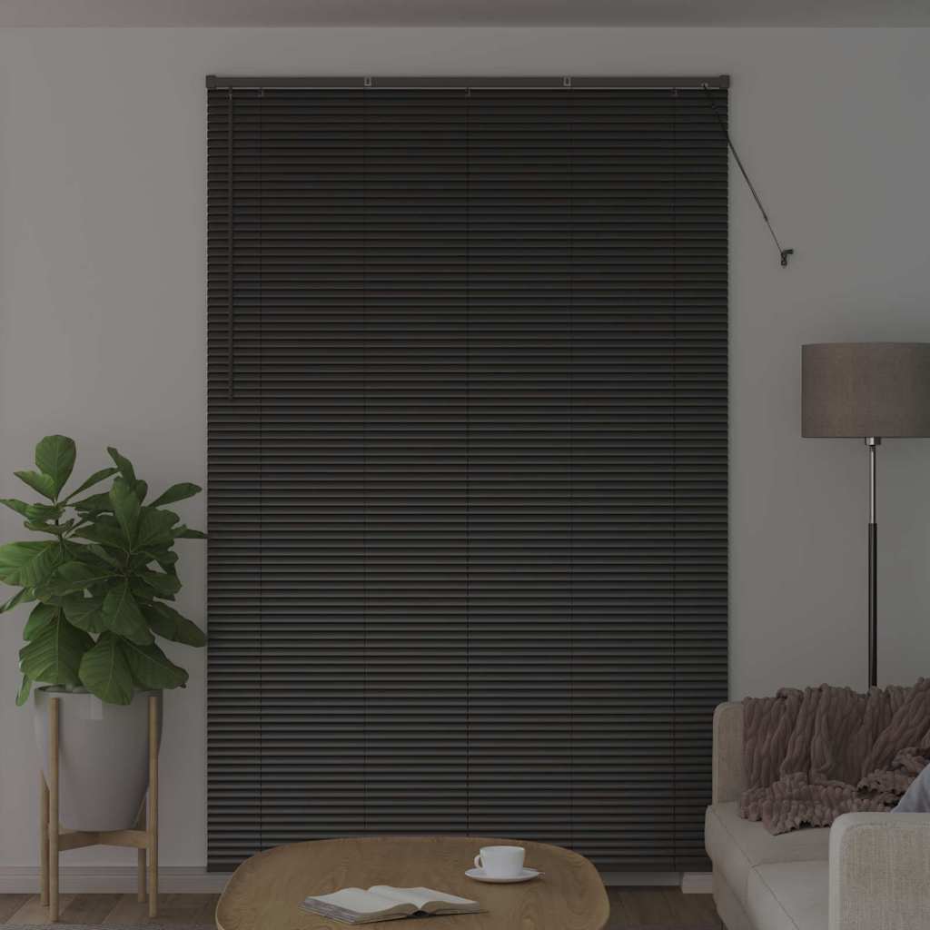Vidaxl venetiaanse jaloezieën zwart 220x150cm aluminium