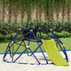 Vidaxl klimdome voor kinderen blauw 6ft met glijbaan staal