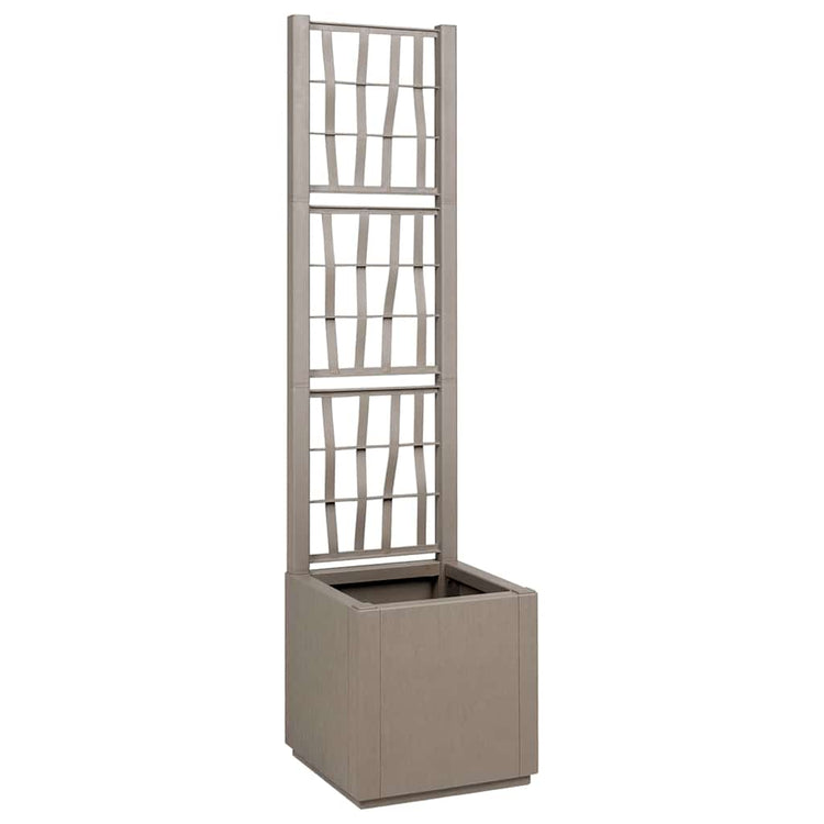 Vidaxl tuindruppel met trellis licht bruin 36 x 36 x 140 cm pp