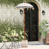 Vidaxl balinese parasol met basis crème 95 x 95 x 260 cm - afbeelding 3