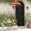 Vidaxl balinese parasol met basis rood 95 x 95 x 260 cm