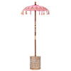 Vidaxl balinese parasol met basis roze 95 x 95 x 260 cm