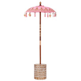 Vidaxl balinese parasol met basis roze 95 x 95 x 260 cm - afbeelding 2