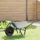 Vidaxl kruiwagen zilver en zwart 80 l 120 kg gegalvaniseerd staal