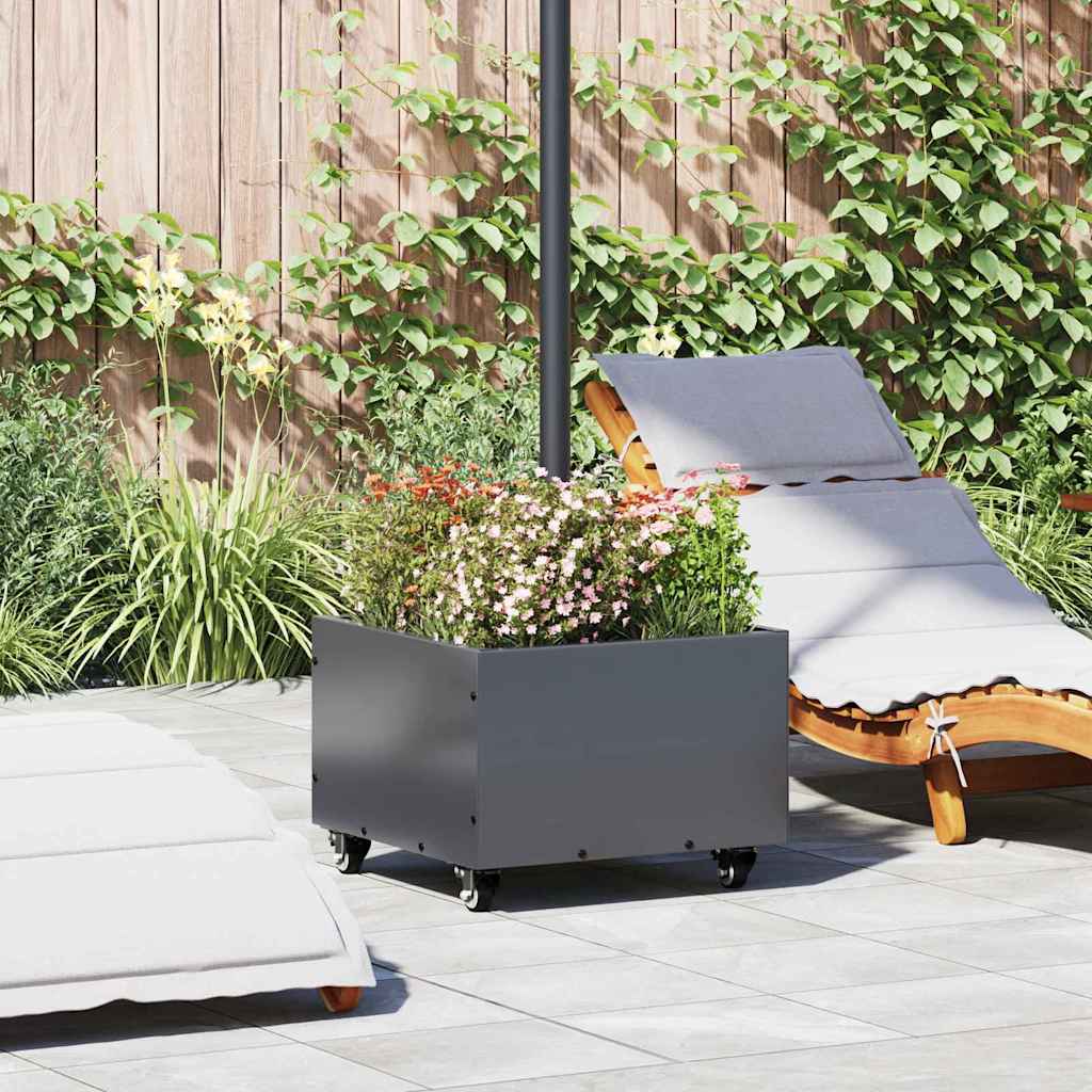 Vidaxl parasolvoet antraciet 45 x 45 x 45 cm staal