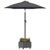 Vidaxl parasolvoet antraciet 45 x 45 x 45 cm staal