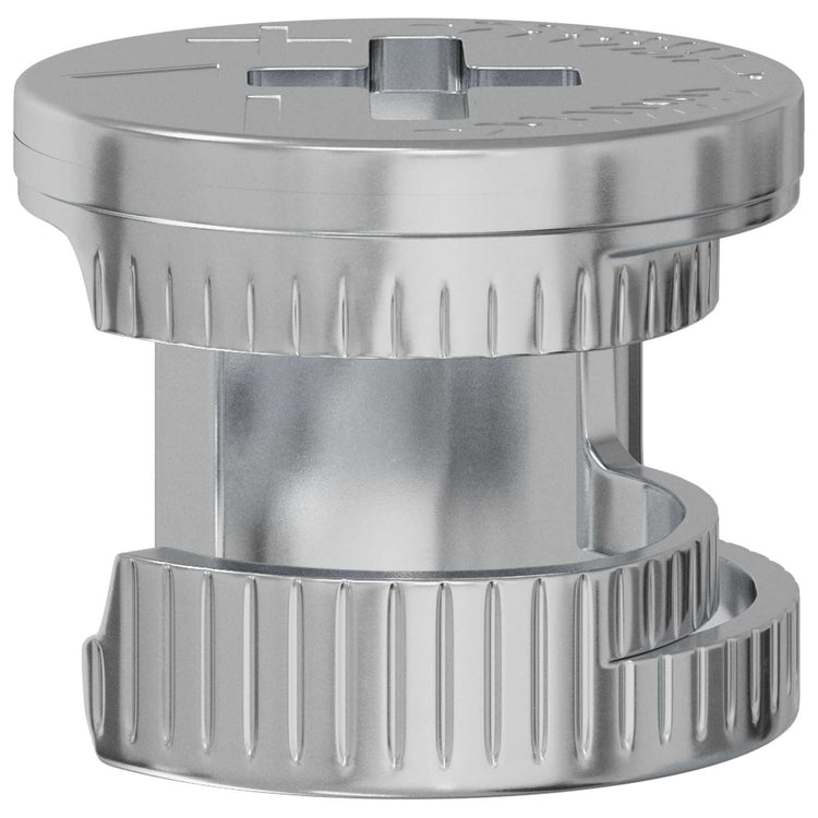 Vidaxl cam lock moeren 2 st zilver 12 x 10 mm metaal