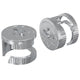 Vidaxl cam lock moeren 2 st zilver 15 x 11,5 mm metaal