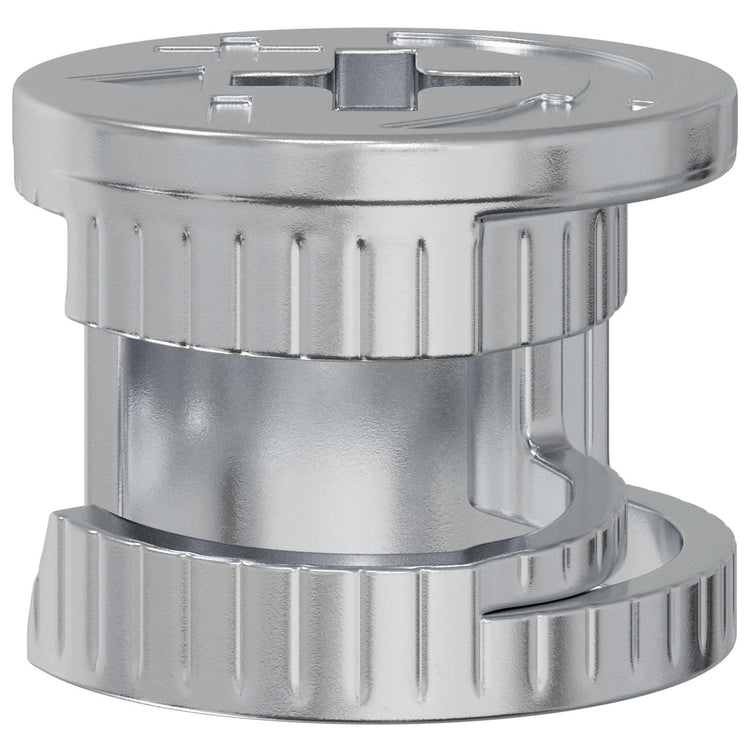 Vidaxl cam lock moeren 12 st zilver 15 x 11,5 mm metaal