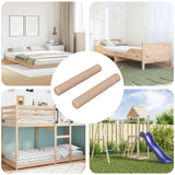 Vidaxl houten dowels 2 st naturel ø 6 x 40 mm massief hout - afbeelding 1