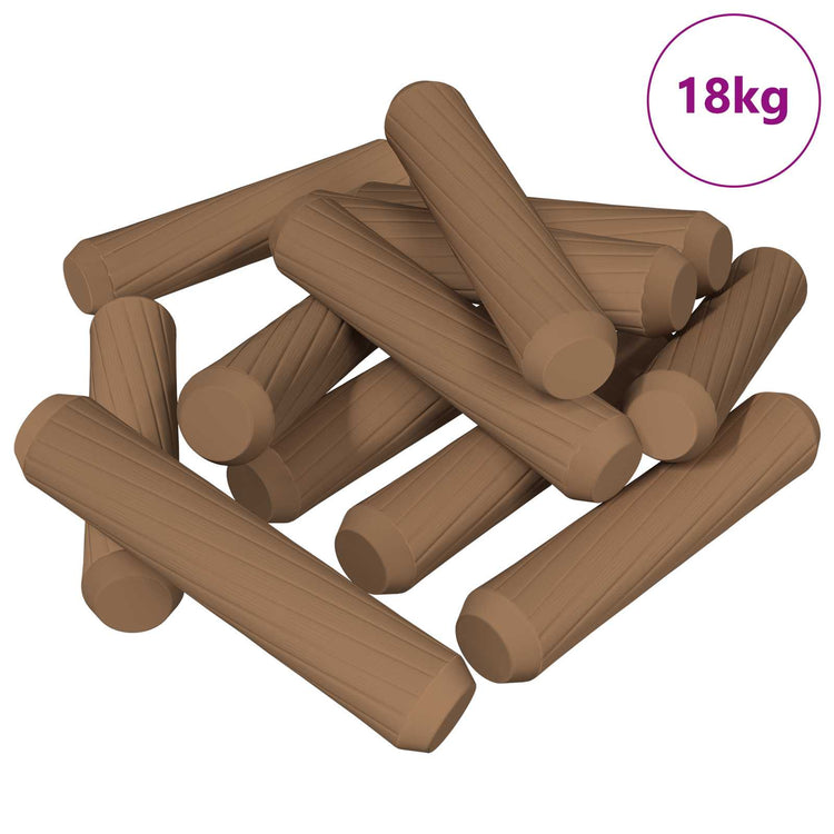 Vidaxl houten dowels 18000 st bruin massief hout