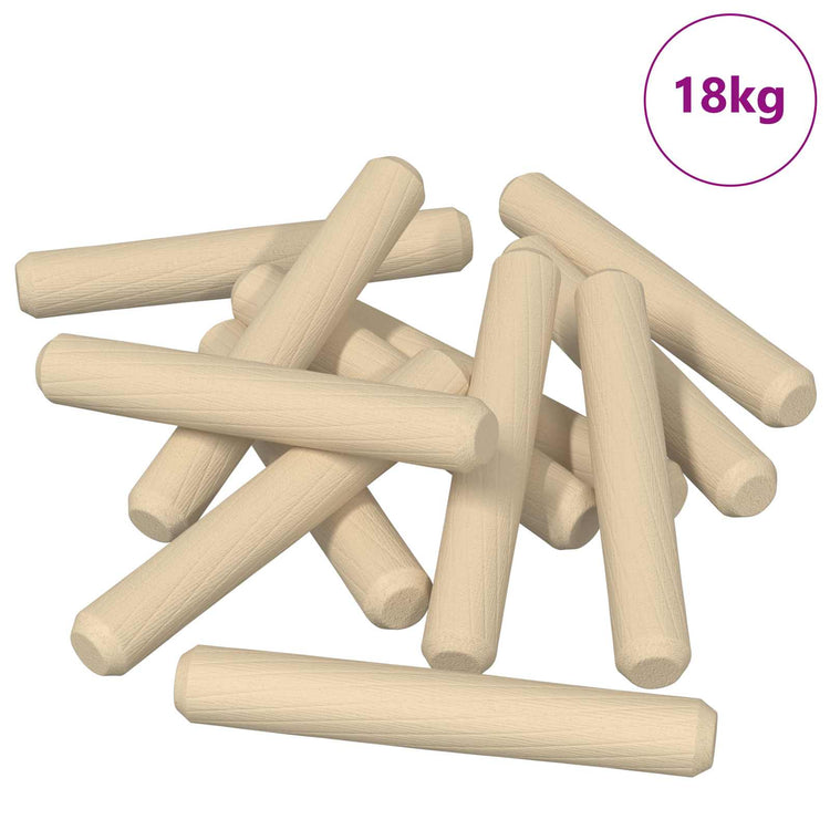 Vidaxl houten dowels 12000 st bruin massief hout