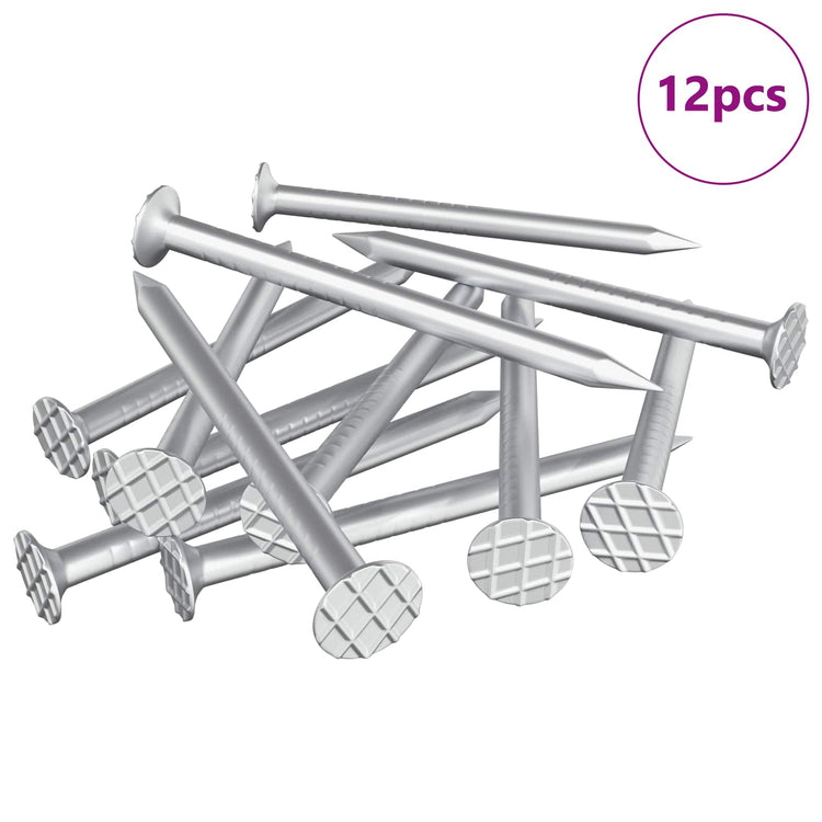 Vidaxl spijkers voor hout 12 st zilver ø 3 x 15 mm metaal
