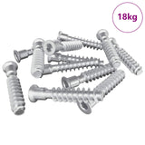 Vidaxl hoofdkapbout 2900 st zilver staal - afbeelding 2