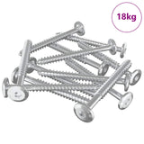 Vidaxl houten schroeven 1350 st zilver staal - afbeelding 2