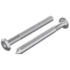 Vidaxl meubelschroeven 2 pcs zilver m6 x 60 mm staal