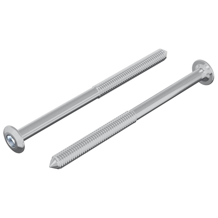 Vidaxl bout 2 st zilver m6 x 85 mm staal