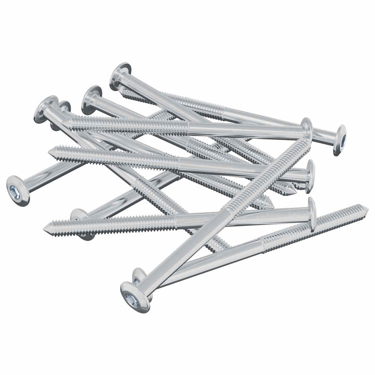Vidaxl bout 1200 st zilver m6 x 85 mm staal