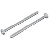 Vidaxl bout 2 pcs zilver m6 x 100 mm staal