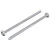 Vidaxl bout 2 pcs zilver m6 x 120 mm staal
