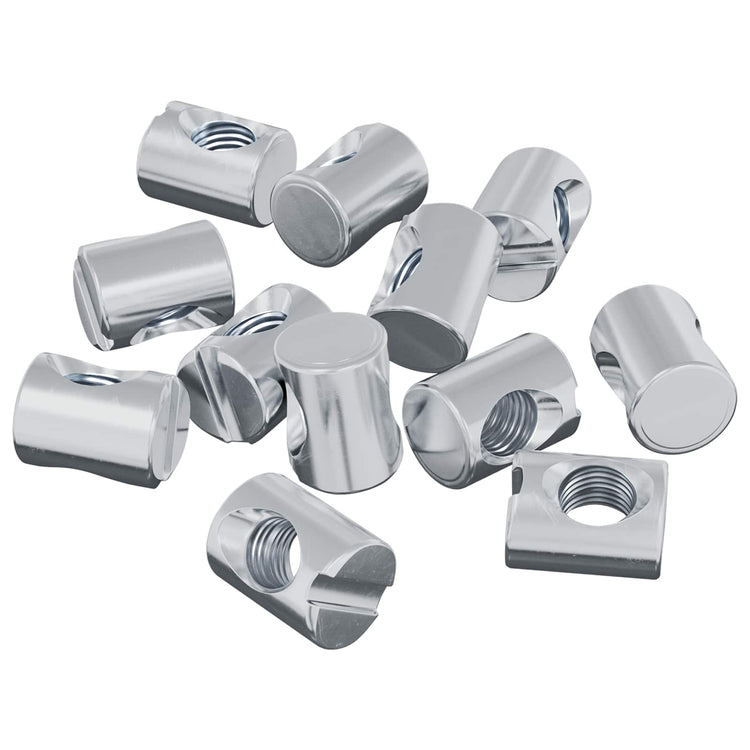 Vidaxl barrelmoeren 3462 st zilver m6 x 13 mm metaal