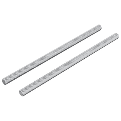 Vidaxl draadstaaf 2 pcs zilver 6 x 120 mm staal