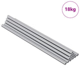 Vidaxl draadstaaf 600 st zilver staal - afbeelding 2