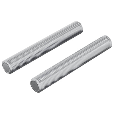 Vidaxl draadstaaf 2 pcs zilver 8 x 55 mm staal