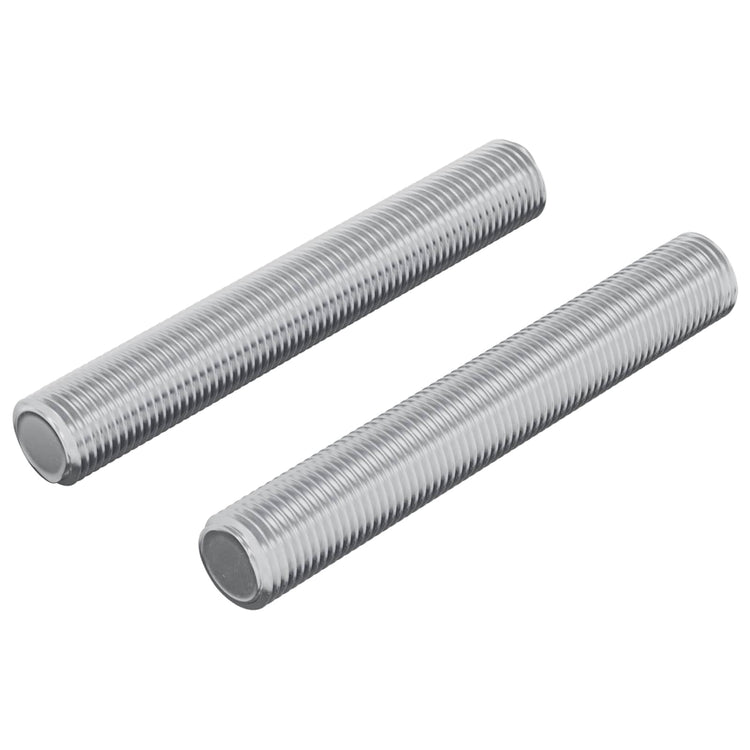 Vidaxl draadstaaf 2 st zilver 8 x 55 mm staal