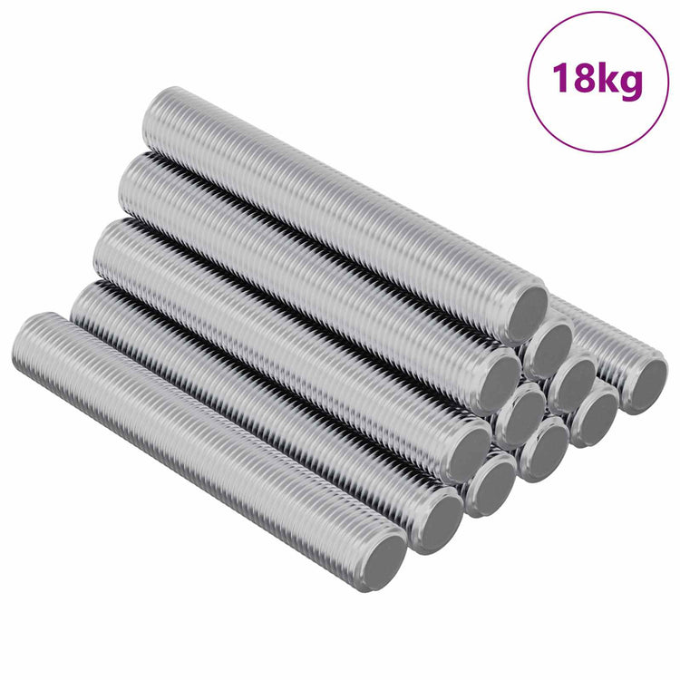 Vidaxl draadstaaf 1000 st zilver staal