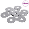 Vidaxl washers 12 pcs zilver 18 x 18 x 1,2 mm ijzer