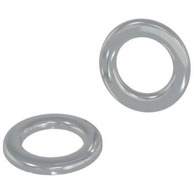 Vidaxl washers 2 st zilver 10 x 10 x 0,8 mm ijzer