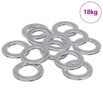 Vidaxl washers 52941 st zilver ijzer