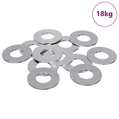 Vidaxl washers 11842 st zilver ijzer