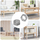 Vidaxl zeshoekige moeren 2 pcs zilver m6 staal