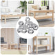 Vidaxl zeshoekige moeren 23377 pcs zilver ijzer