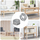 Vidaxl zeshoekige moeren 2 pcs zilver m8 ijzer